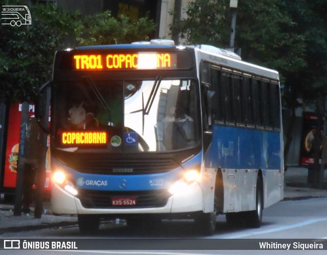 Viação Nossa Senhora das Graças A71523 na cidade de Rio de Janeiro, Rio de Janeiro, Brasil, por Whitiney Siqueira. ID da foto: 11349112.