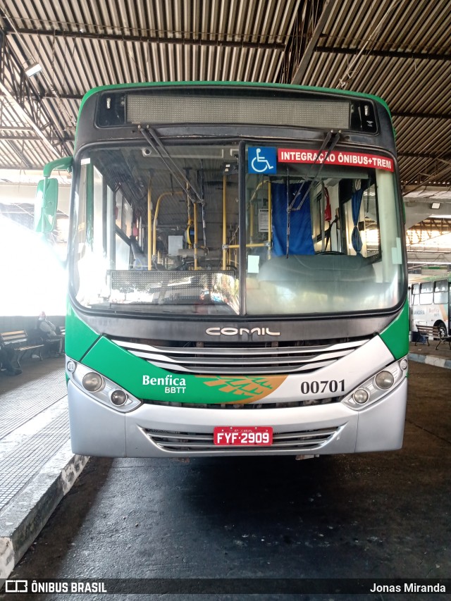 BBTT - Benfica Barueri Transporte e Turismo 00701 na cidade de Jandira, São Paulo, Brasil, por Jonas Miranda. Número da foto: #11348324.