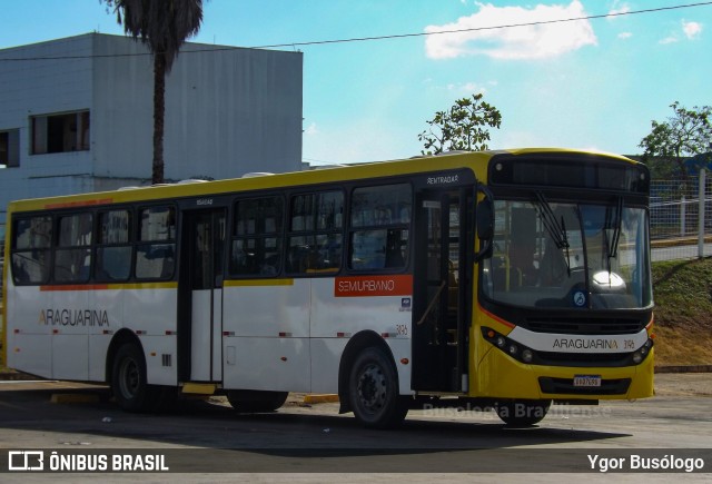 Viação Araguarina 3196 na cidade de Goiânia, Goiás, Brasil, por Ygor Busólogo. ID da foto: 11349796.