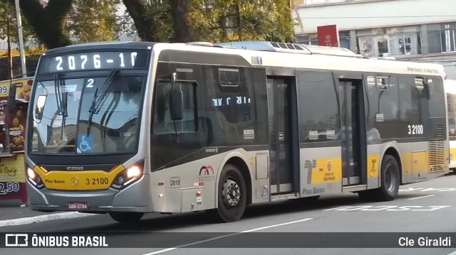 Viação Metrópole Paulista - Zona Leste 3 2100 na cidade de São Paulo, São Paulo, Brasil, por Cle Giraldi. Número da foto: #11348693.