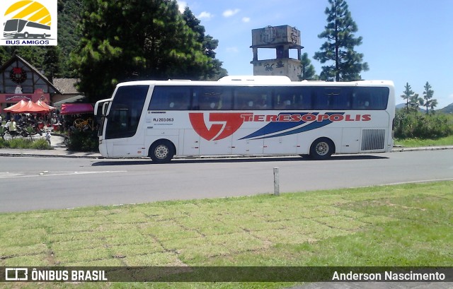 Viação Teresópolis RJ 203.063 na cidade de Teresópolis, Rio de Janeiro, Brasil, por Anderson Nascimento . ID da foto: 11349925.