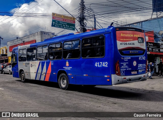 Radial Transporte Coletivo 41.742 na cidade de Itaquaquecetuba, São Paulo, Brasil, por Cauan Ferreira. ID da foto: 11348697.