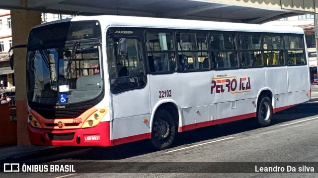 Petro Ita Transportes Coletivos de Passageiros 22102 na cidade de Petrópolis, Rio de Janeiro, Brasil, por Leandro Da silva. Número da foto: #11348475.