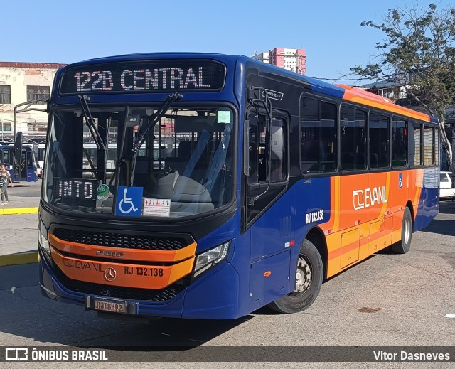 Evanil Transportes e Turismo RJ 132.138 na cidade de Rio de Janeiro, Rio de Janeiro, Brasil, por Vitor Dasneves. Número da foto: #11352716.