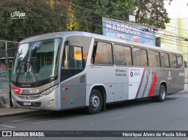 VB Transportes e Turismo VB-31.239 na cidade de Sorocaba, São Paulo, Brasil, por Henrique Alves de Paula Silva. Número da foto: #11351101.