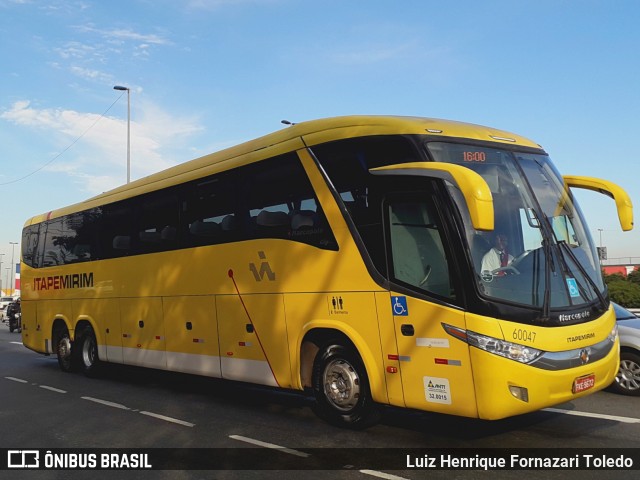Viação Itapemirim 60047 na cidade de São Paulo, São Paulo, Brasil, por Luiz Henrique Fornazari Toledo. Número da foto: #11351446.
