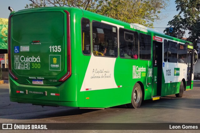 Viação Paraense Cuiabá Transportes 1135 na cidade de Cuiabá, Mato Grosso, Brasil, por Leon Gomes. ID da foto: 11352005.