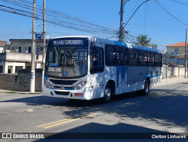 Viação Mauá 7.031 na cidade de São Gonçalo, Rio de Janeiro, Brasil, por Cleiton Linhares. ID da foto: 11352050.