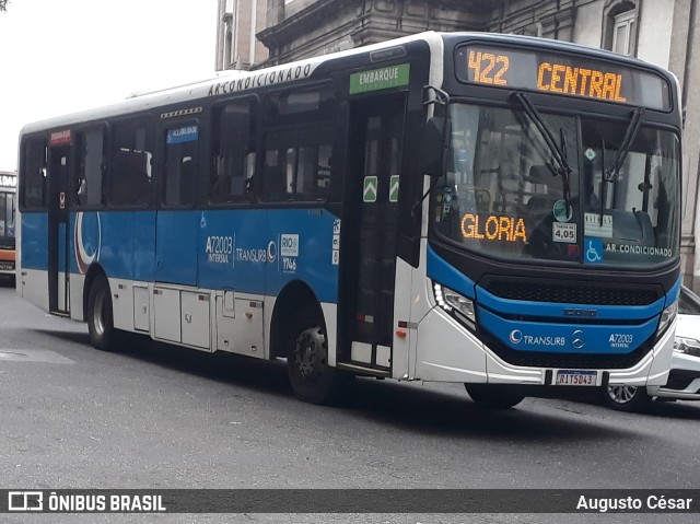 Transurb A72003 na cidade de Rio de Janeiro, Rio de Janeiro, Brasil, por Augusto César. Número da foto: #11351044.