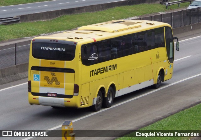 Viação Itapemirim 5707 na cidade de São José dos Campos, São Paulo, Brasil, por Ezequiel Vicente Fernandes. ID da foto: 11351665.