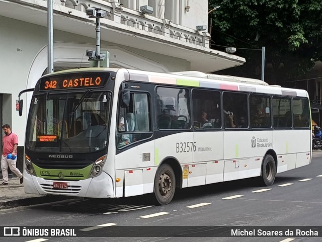 Viação Pavunense B32576 na cidade de Rio de Janeiro, Rio de Janeiro, Brasil, por Michel Soares da Rocha. Número da foto: #11352040.
