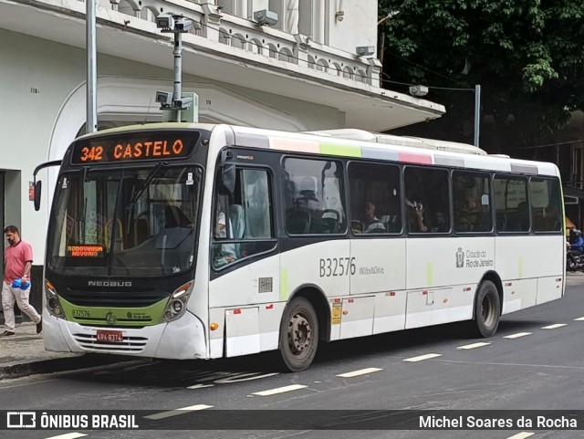 Viação Pavunense B32576 na cidade de Rio de Janeiro, Rio de Janeiro, Brasil, por Michel Soares da Rocha. ID da foto: 11352040.