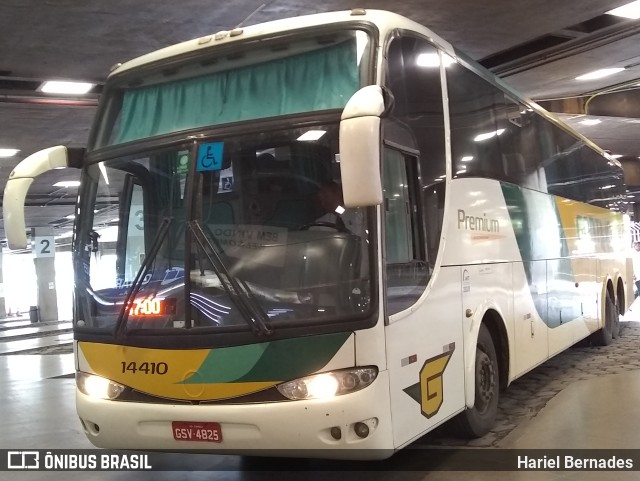 Empresa Gontijo de Transportes 14410 na cidade de Belo Horizonte, Minas Gerais, Brasil, por Hariel Bernades. Número da foto: #11351607.