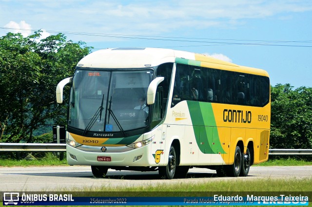 Empresa Gontijo de Transportes 19040 na cidade de Guapimirim, Rio de Janeiro, Brasil, por Eduardo  Marques Teixeira. ID da foto: 11352799.