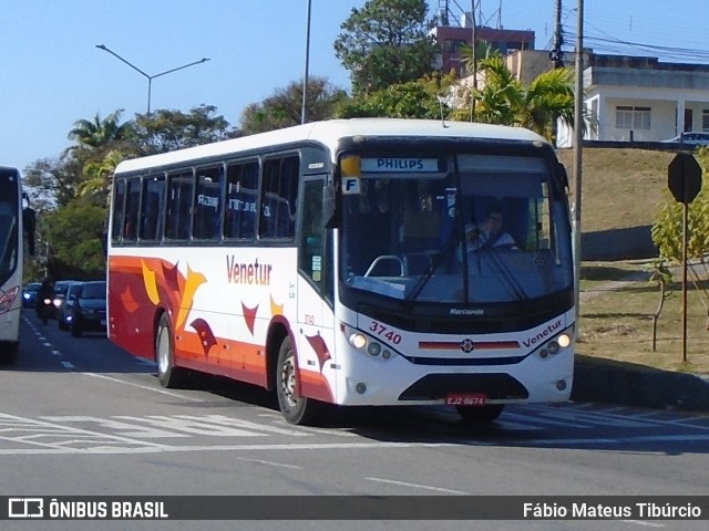 Venetur Turismo 3740 na cidade de Varginha, Minas Gerais, Brasil, por Fábio Mateus Tibúrcio. Número da foto: #11352774.