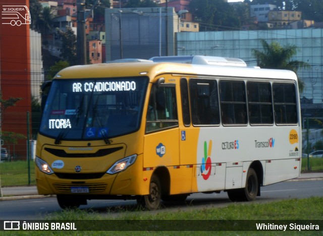 Viação Grande Vitória 23180 na cidade de Vitória, Espírito Santo, Brasil, por Whitiney Siqueira. ID da foto: 11351691.