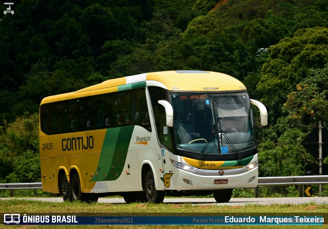 Empresa Gontijo de Transportes 21425 na cidade de Guapimirim, Rio de Janeiro, Brasil, por Eduardo  Marques Teixeira. ID da foto: 11352787.