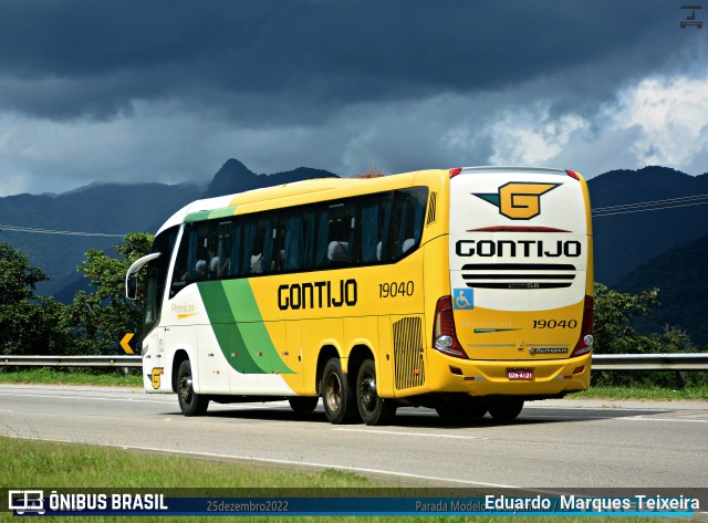 Empresa Gontijo de Transportes 19040 na cidade de Guapimirim, Rio de Janeiro, Brasil, por Eduardo  Marques Teixeira. ID da foto: 11352812.