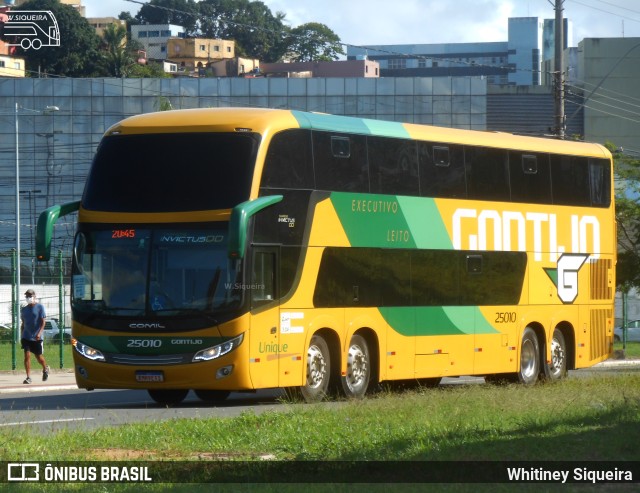 Empresa Gontijo de Transportes 25010 na cidade de Vitória, Espírito Santo, Brasil, por Whitiney Siqueira. ID da foto: 11351695.