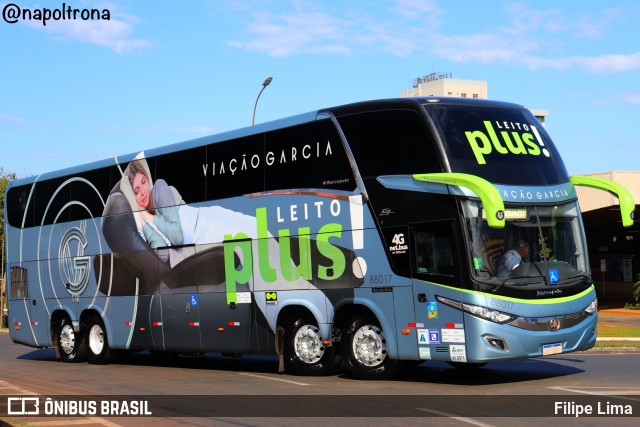 Viação Garcia 88017 na cidade de Foz do Iguaçu, Paraná, Brasil, por Filipe Lima. Número da foto: #11355818.
