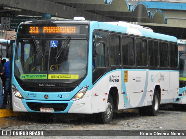 Auto Viação Dragão do Mar 42427 na cidade de Fortaleza, Ceará, Brasil, por Bruno Oliveira Nunes. Número da foto: #11354975.