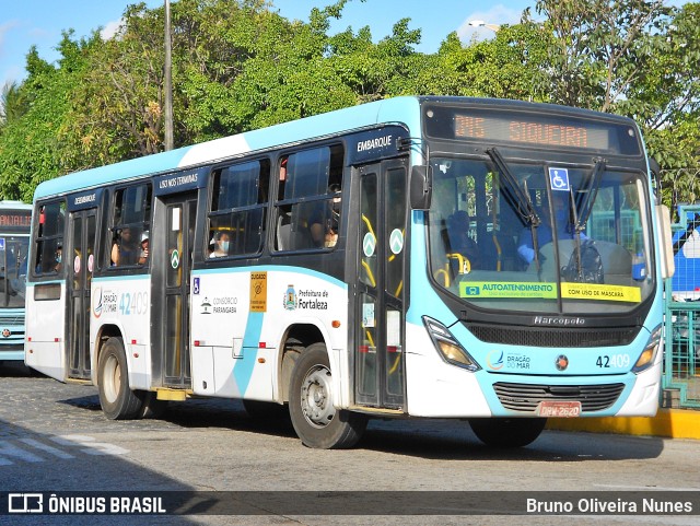 Auto Viação Dragão do Mar 42409 na cidade de Fortaleza, Ceará, Brasil, por Bruno Oliveira Nunes. Número da foto: #11354958.