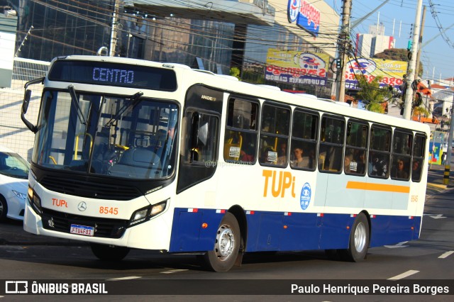 TUPi Transportes Urbanos Piracicaba 8545 na cidade de Piracicaba, São Paulo, Brasil, por Paulo Henrique Pereira Borges. Número da foto: #11356075.