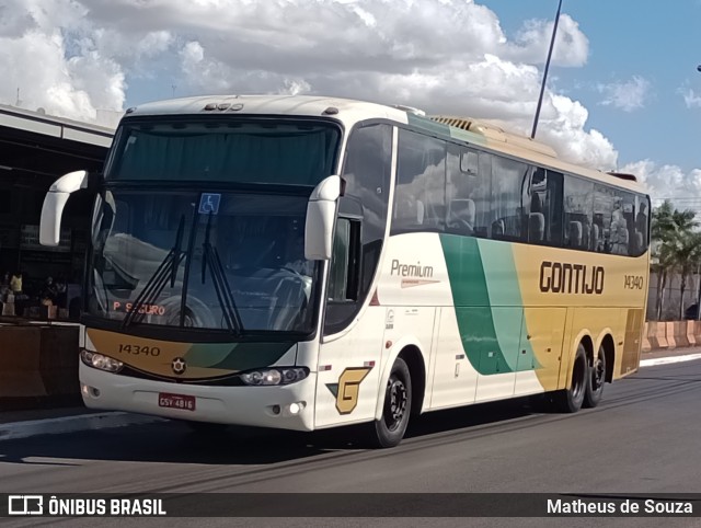 Empresa Gontijo de Transportes 14340 na cidade de Taguatinga, Distrito Federal, Brasil, por Matheus de Souza. ID da foto: 11355949.