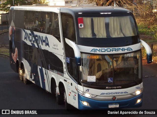 Empresa de Transportes Andorinha 7404 na cidade de Ribeirão Preto, São Paulo, Brasil, por Daniel Aparecido de Souza. ID da foto: 11355788.