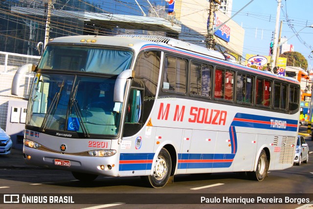 Auto Viação MM Souza Turismo 22201 na cidade de Piracicaba, São Paulo, Brasil, por Paulo Henrique Pereira Borges. Número da foto: #11358643.