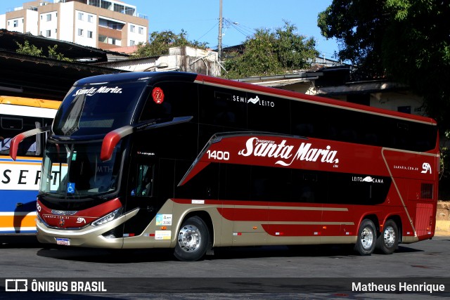 Santa Maria Fretamento e Turismo > Transportes Santa Maria(SP) 1400 na cidade de Belo Horizonte, Minas Gerais, Brasil, por Matheus Henrique. Número da foto: #11358895.