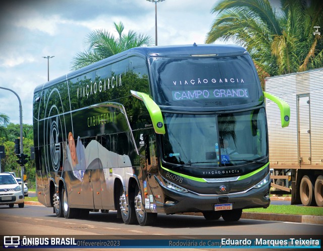 Viação Garcia 86098 na cidade de Campo Grande, Mato Grosso do Sul, Brasil, por Eduardo  Marques Teixeira. ID da foto: 11356776.