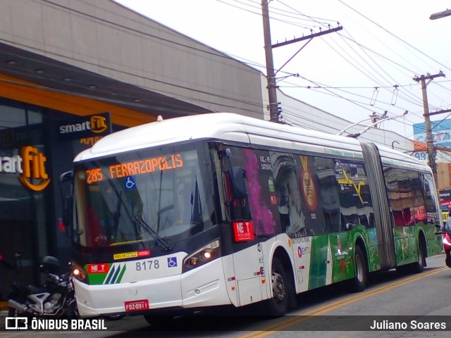 Next Mobilidade - ABC Sistema de Transporte 8178 na cidade de Santo André, São Paulo, Brasil, por Juliano Soares. ID da foto: 11358507.