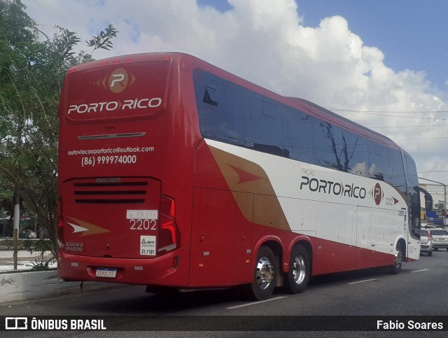 Auto Viação Porto Rico 2202 na cidade de Belém, Pará, Brasil, por Fabio Soares. ID da foto: 11357901.