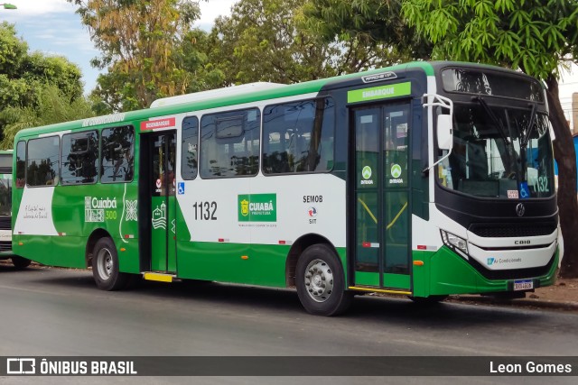 Viação Paraense Cuiabá Transportes 1132 na cidade de Cuiabá, Mato Grosso, Brasil, por Leon Gomes. ID da foto: 11357397.