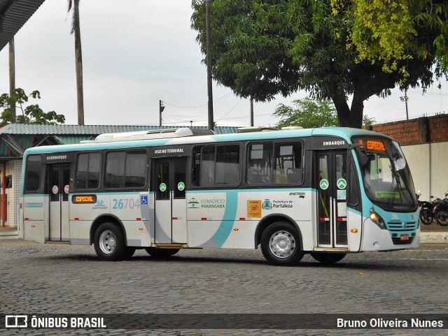 Maraponga Transportes 26704 na cidade de Fortaleza, Ceará, Brasil, por Bruno Oliveira Nunes. Número da foto: #11356719.