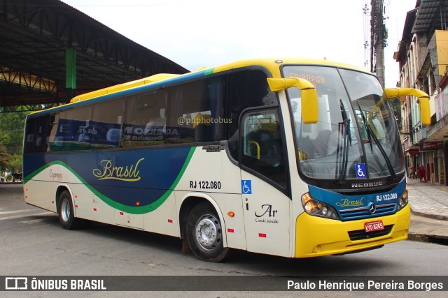 Brasil SA Transporte e Turismo RJ 122.080 na cidade de Nova Friburgo, Rio de Janeiro, Brasil, por Paulo Henrique Pereira Borges. Número da foto: #11358732.