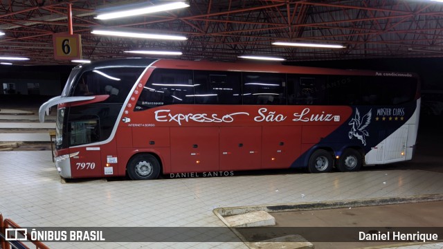 Expresso São Luiz 7970 na cidade de Rondonópolis, Mato Grosso, Brasil, por Daniel Henrique. ID da foto: 11357316.