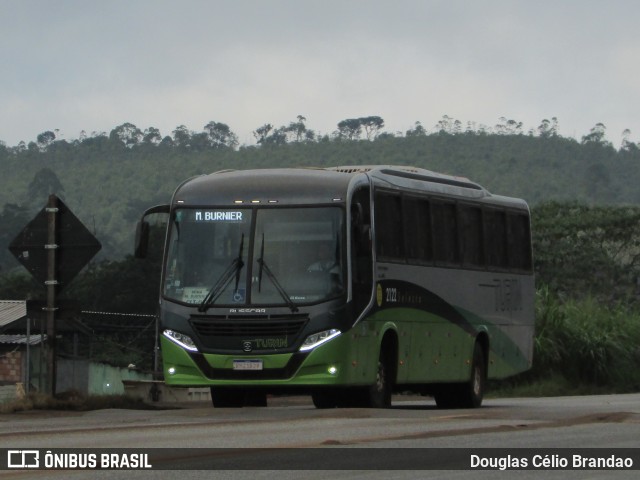 Turin Transportes 2122 na cidade de Congonhas, Minas Gerais, Brasil, por Douglas Célio Brandao. ID da foto: 11359944.