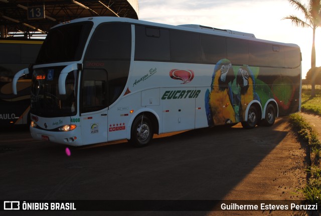 Eucatur - Empresa União Cascavel de Transportes e Turismo 4008 na cidade de Campo Mourão, Paraná, Brasil, por Guilherme Esteves Peruzzi. Número da foto: #11360144.