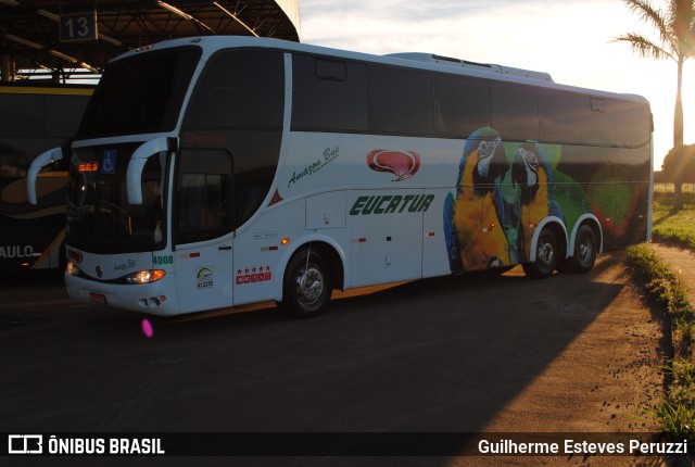 Eucatur - Empresa União Cascavel de Transportes e Turismo 4008 na cidade de Campo Mourão, Paraná, Brasil, por Guilherme Esteves Peruzzi. ID da foto: 11360144.