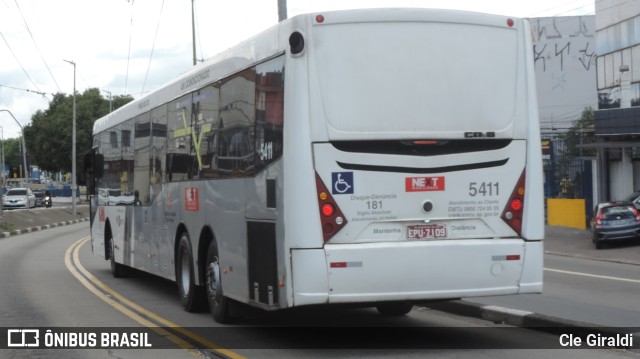 Next Mobilidade - ABC Sistema de Transporte 5411 na cidade de São Paulo, São Paulo, Brasil, por Cle Giraldi. ID da foto: 11360835.