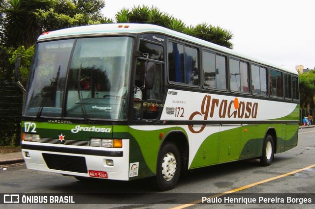 Viação Graciosa 172 na cidade de Curitiba, Paraná, Brasil, por Paulo Henrique Pereira Borges. Número da foto: #11360706.