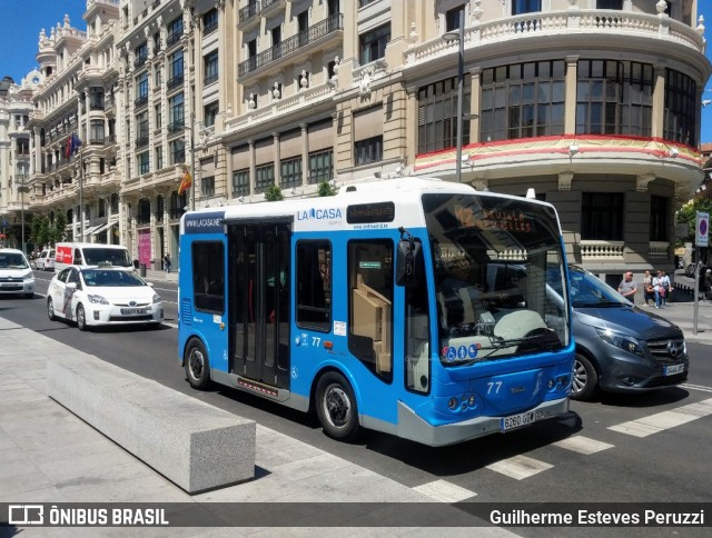 EMT Madrid - Empresa Municipal de Transportes de Madrid 77 na cidade de Madrid, Madrid, Madrid, Espanha, por Guilherme Esteves Peruzzi. ID da foto: 11360330.