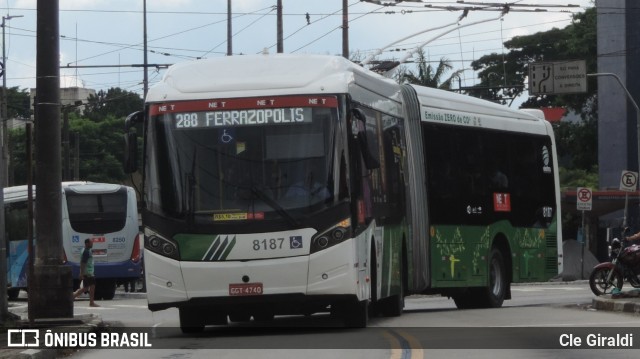 Next Mobilidade - ABC Sistema de Transporte 8187 na cidade de São Paulo, São Paulo, Brasil, por Cle Giraldi. ID da foto: 11360351.