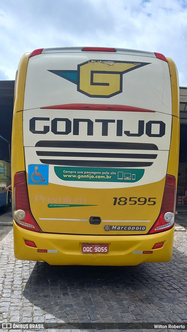 Empresa Gontijo de Transportes 18595 na cidade de Itapetinga, Bahia, Brasil, por Wilton Roberto. Número da foto: #11361874.