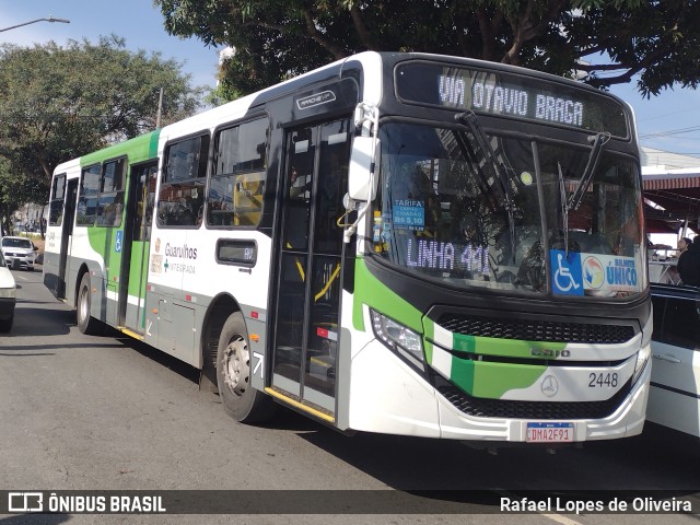 Empresa de Ônibus Vila Galvão 2448 na cidade de Guarulhos, São Paulo, Brasil, por Rafael Lopes de Oliveira. Número da foto: #11363751.