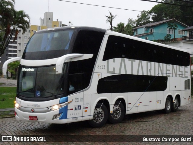 Auto Viação Catarinense 3523 na cidade de Joinville, Santa Catarina, Brasil, por Gustavo Campos Gatti. ID da foto: 11361377.