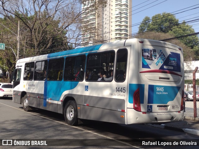 VUG - Viação Urbana Guarulhos 1445 na cidade de Guarulhos, São Paulo, Brasil, por Rafael Lopes de Oliveira. Número da foto: #11363733.