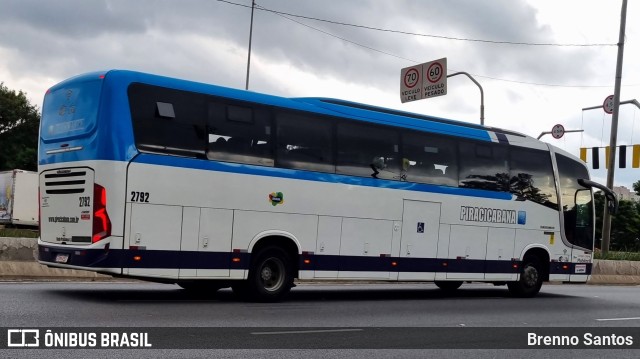 Viação Piracicabana 2792 na cidade de São Paulo, São Paulo, Brasil, por Brenno Santos. ID da foto: 11363564.